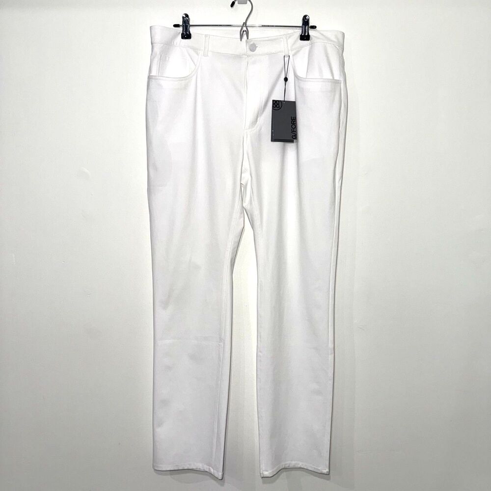 G/Fore Men's 5 Pocket 4 Way Stretch Straight Leg Golf Pant - Sno 36x32